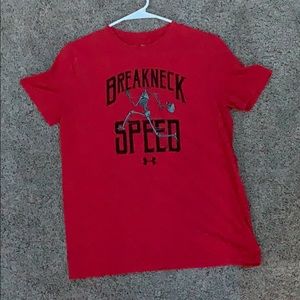 Red under armour t-shirt